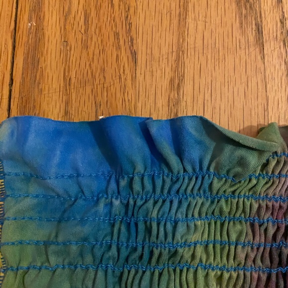 multi colored strapless top - Picture 3 of 5